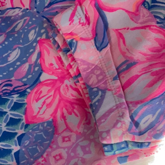 NWT MALLIE KNIT PANT PINK ISLE SNAPPY TURTLE LILLY PULITZER LARGE multi color - Picture 6 of 6